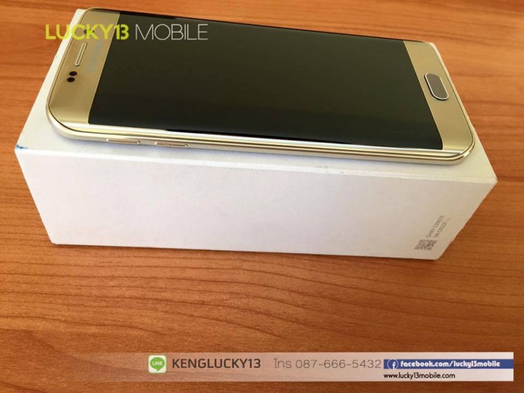 ขาย S6EDGE GOLD เครื่องศูนย์ไทย THL เครื่องตกน้ำมาเปิดไม่ติด ครบยกกล่อง ราคา 4,XXX฿