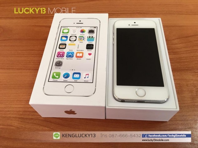 IPHONE5S 16GB สีขาวเงิน เครื่องศูนย์ไทย