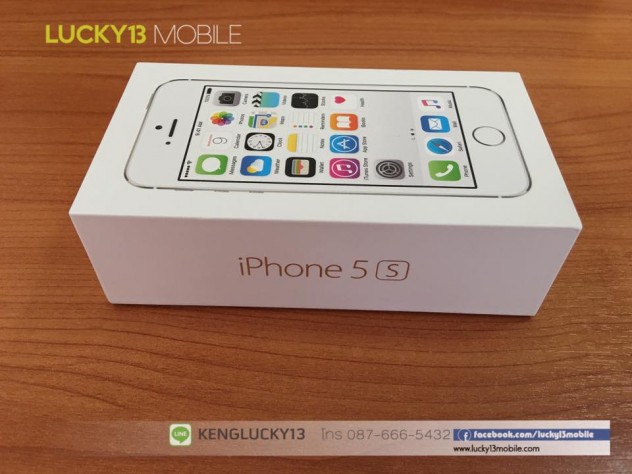 IPHONE5S 16GB สีขาวเงิน เครื่องศูนย์ไทย Model TH