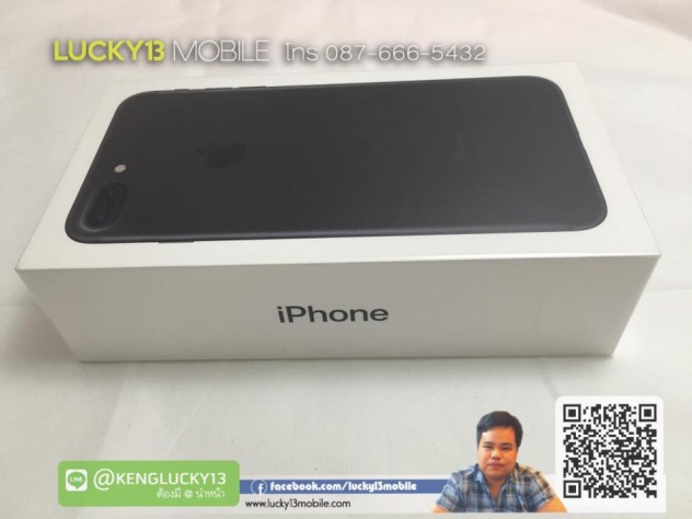 ขาย รับซื้อ IPHONE7PLUS 128GB สีดำ ด้าน เครื่องศูนย์ไทย