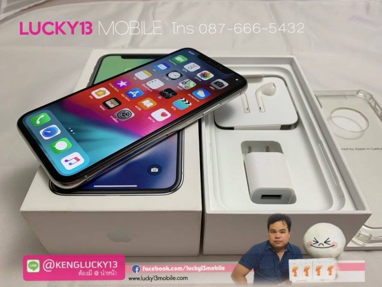 iPhone X 64GB SILVER TH สภาพสวย