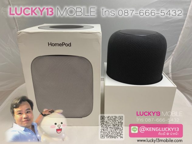 APPLE HOMEPOD SPACEGRAY สภาพมือ 1 ใหม่กริ๊บ ครบยกกล่อง แทบไม่ได้ใช้ครับ