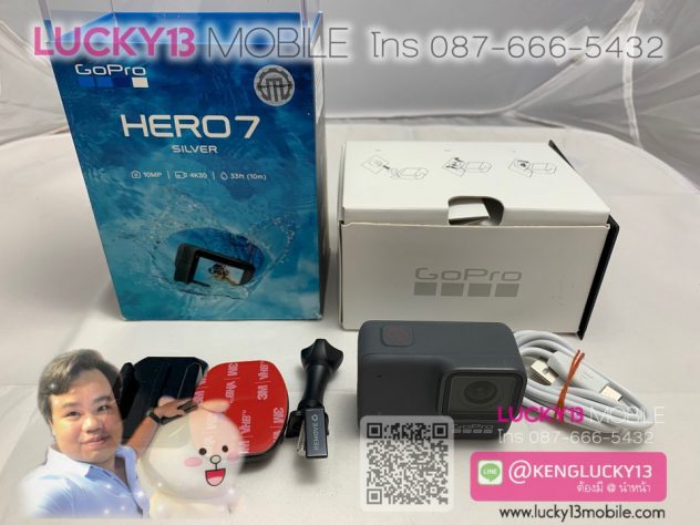HERO7 SILVER TH สภาพสวยยกกล่อง ราคาถูกเหลือเกิน เพียง 5,500฿ เท่านั้นค้าบ !!