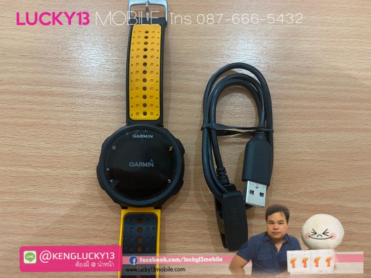 GARMIN 235 สภาพดี 90% ใช้งานปกติ มีตัวเรือนกับสายชาร์ต