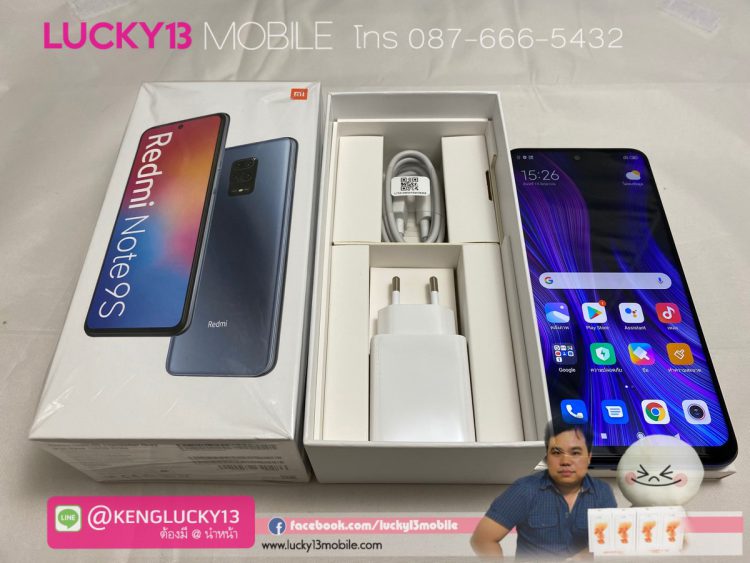 REDMI NOTE9S 6 128GB GRAY เครื่องศูนย์ไทย TH