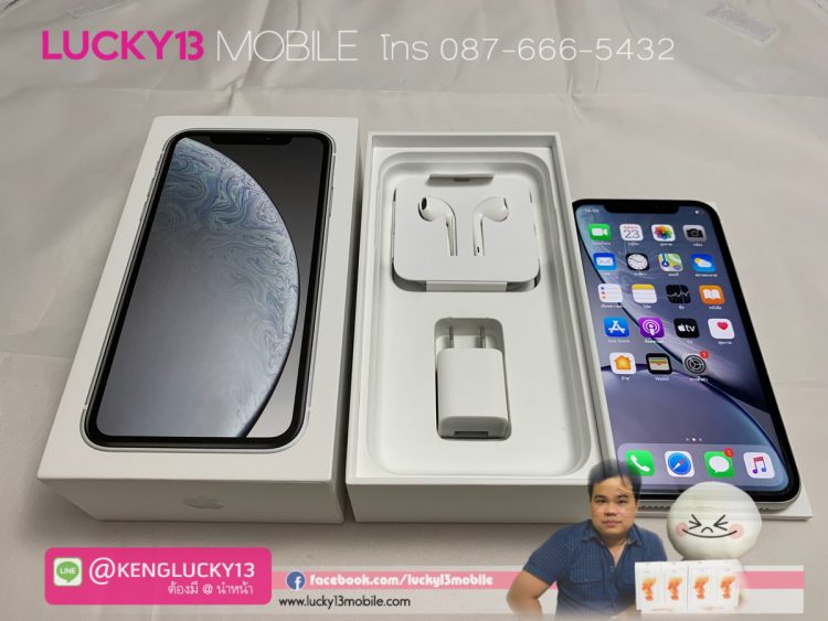 iphone XR 128GB WHITE TH สภาพนางฟ้า กริ๊บๆ